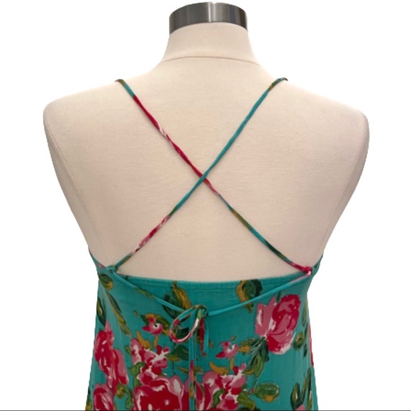 Lulu’s Impressionist Garden Mint Green Dress XS - Picture 8 of 10